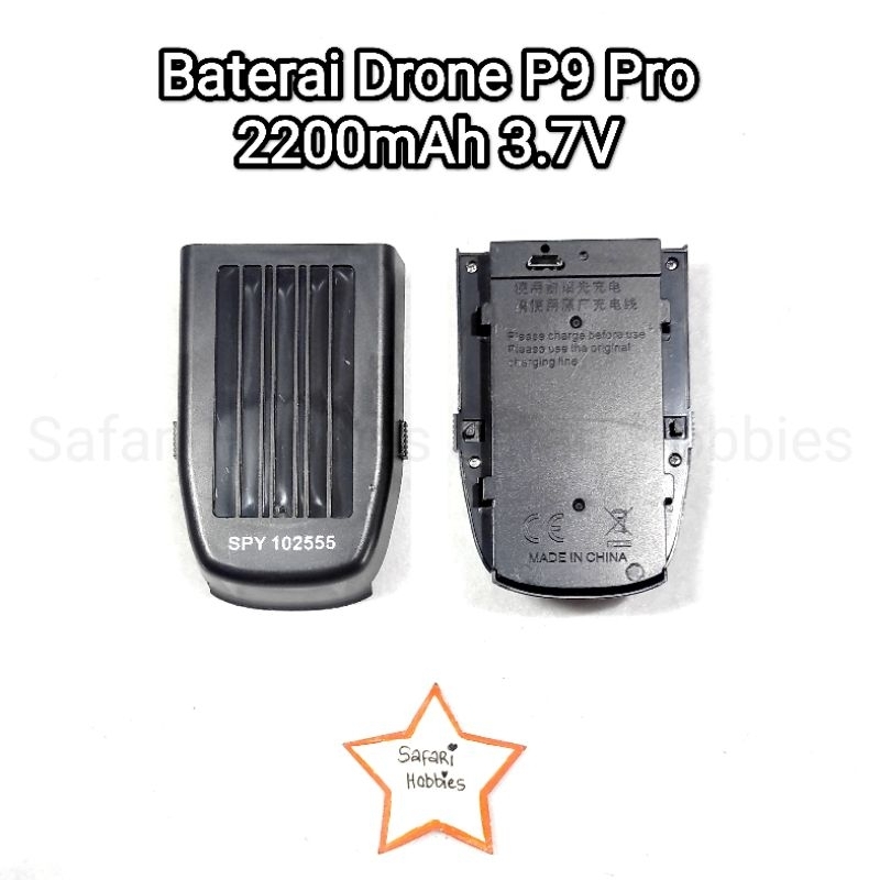 Baterai Drone P9 Pro Lipo 2200mAh 3.7V Original
