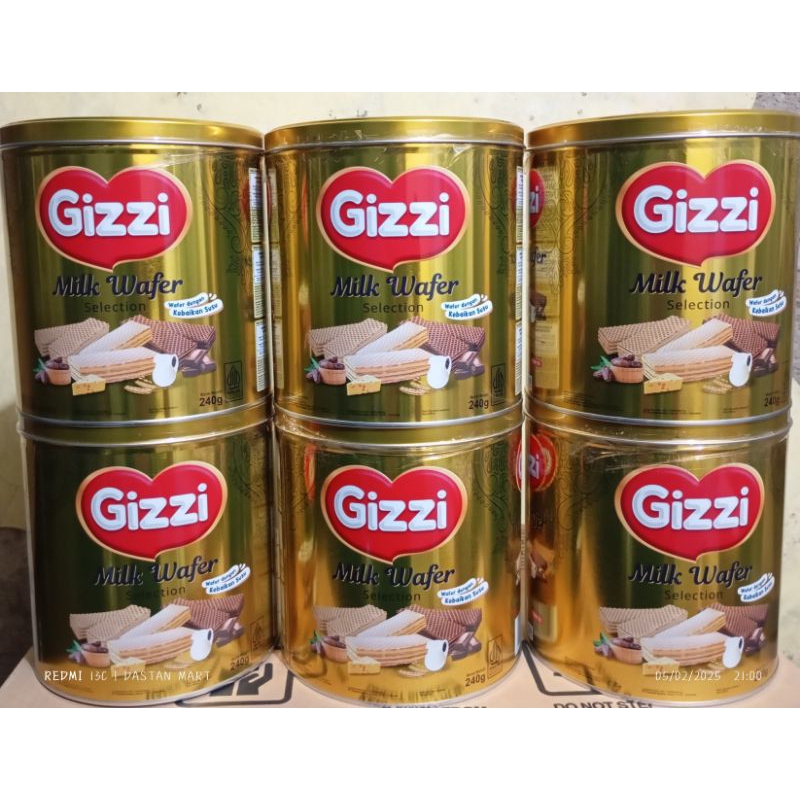 

Wafer Gizzi 240gr, 1karton isi 6
