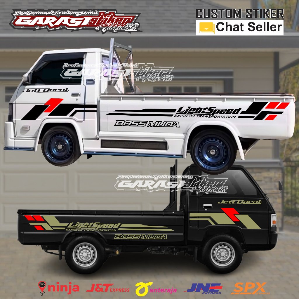 Sticker pickup L300 BOS MUDA sticker list terlaris mobil pickup L300 stiker mobil L300 stiker L300