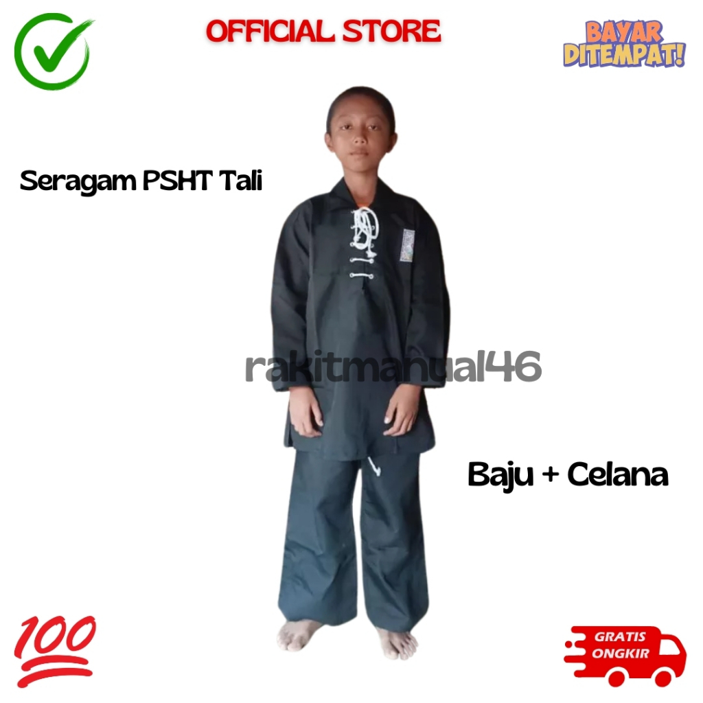 Sakral Siswa Psht Tali Anak + Sabuk / Seragam Siswa Psht/ Seragam Pencak Silat / Baju Silat