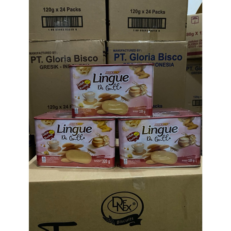 

lidah kucing lingue biskitop 320g (ECER & KARTON)