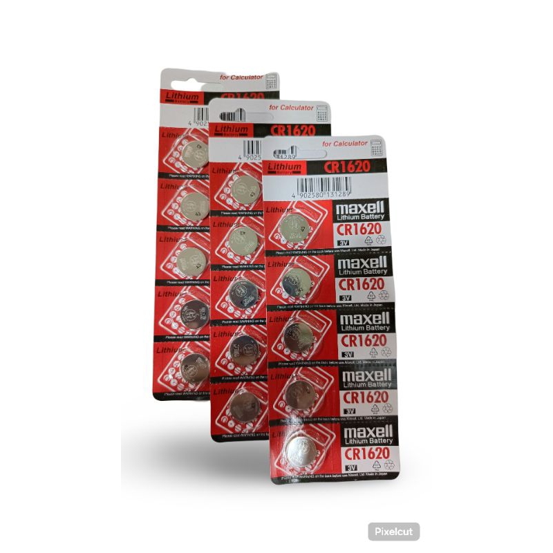 Baterai Original CR1620 Maxell Cr 1620 Lithium 3V