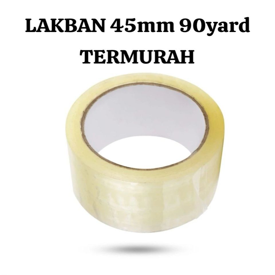 

Lakban SUPER LENGKET 45mm 90 Yard Bening Coklat lakban 2 Inch OPP Packing Tape