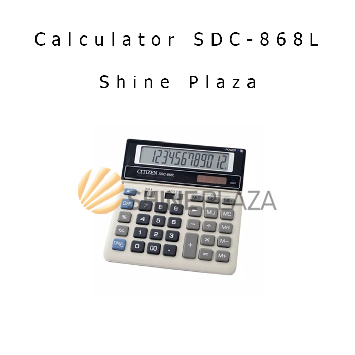 

Calculator Pasar 12 Digit SDC-868L - Kalkulator 868