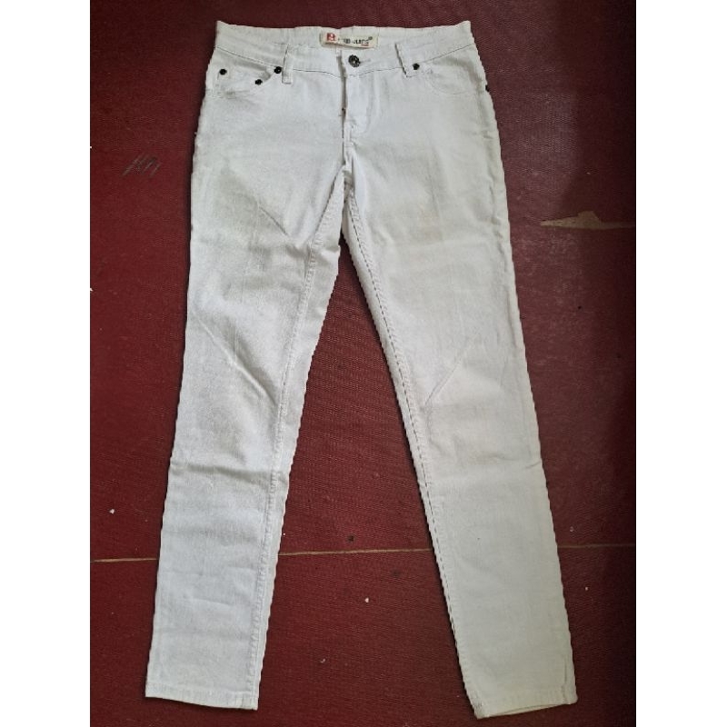 Celana Jeans Putih Wanita | Celana Panjang | Celana Putih | Celana Wanita