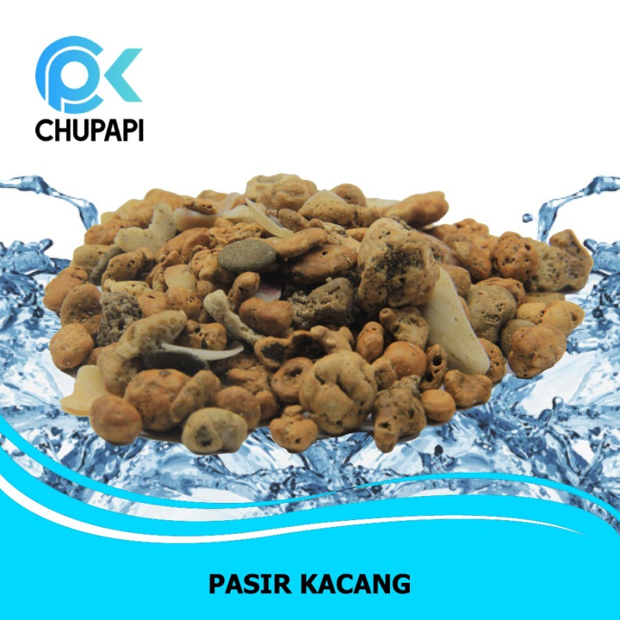 PASIR KACANG Hias Aquarium Aquascape Ikan Chana - 1KG