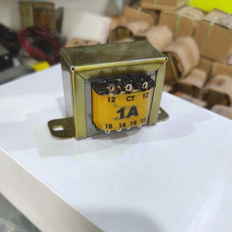Trafo 1A CT 12v 15v 18v tinggi 4.3cm