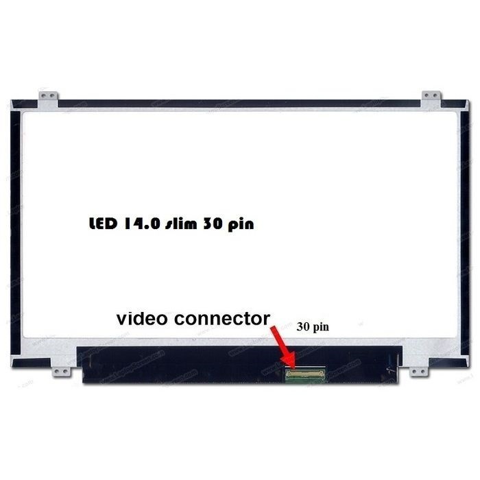 LED LCD LAYAR SCREEN LAPTOP 14" FHD (1920x1080) 30pin Slim