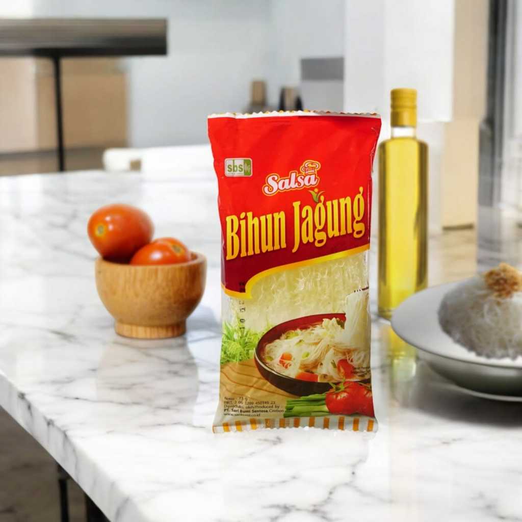 Bihun Jagung Salsa 10 Bungkus - 60gr/Bungkus - Bihun Mentah - Siap Masak