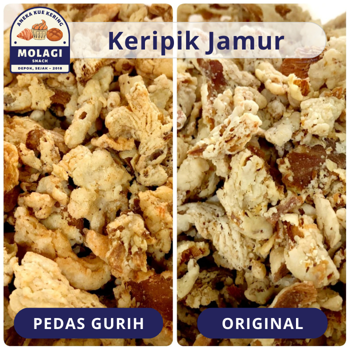 

Keripik Jamur Tiram / Kripik Jamur Varian Rasa 250 Gram - Molagi Snack