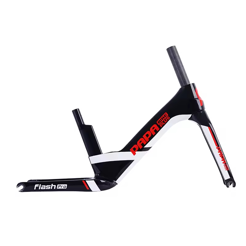 Frame PAPA BIKE Flash Pro Carbon 12 Inch Black White Push Balance Bike Frame Set. Kode 37542