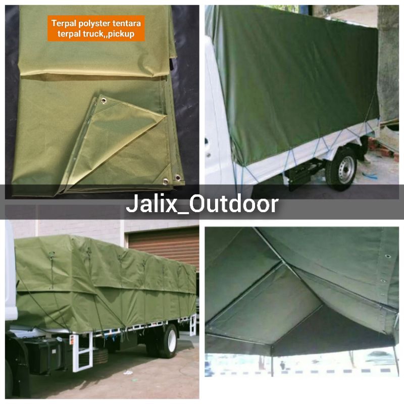 terpal kain lapis semi karet Polyester UK 4x4,,4x5,,4x6mtr,,terpal truk,, pickup,, tenda taroop