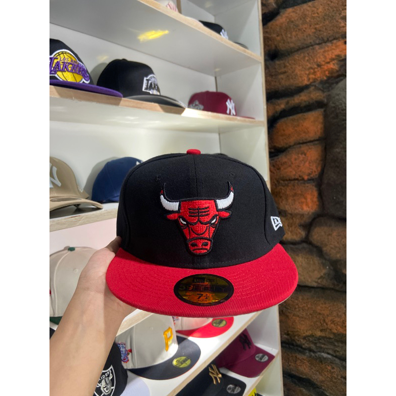 Topi New era Chicago Bulls NBA Red black Import