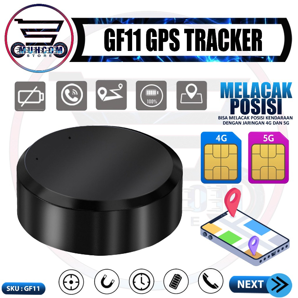AIG Smart Tracker GF11 Mini GPS Tracking 4G 5G Alat Pelacak Lokasi Dan Sadap Suara Realtime