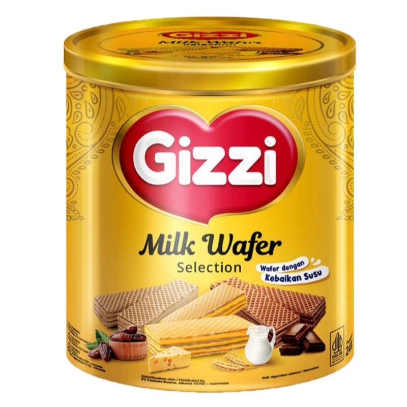 

Gizzi biskuit marie susu wafer kaleng 240 gram