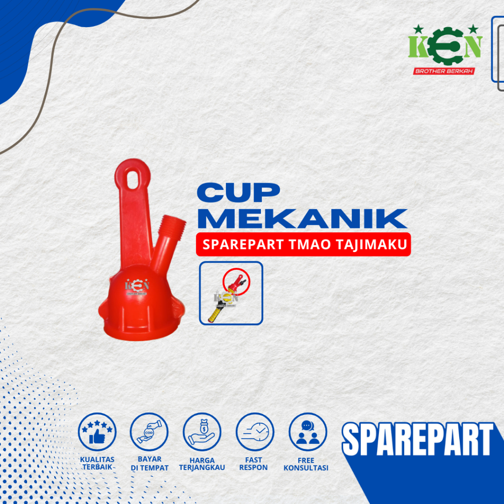 Cup Mekanik/ Tutup Mekanis satang tajimaku (Sparepart TMAO)