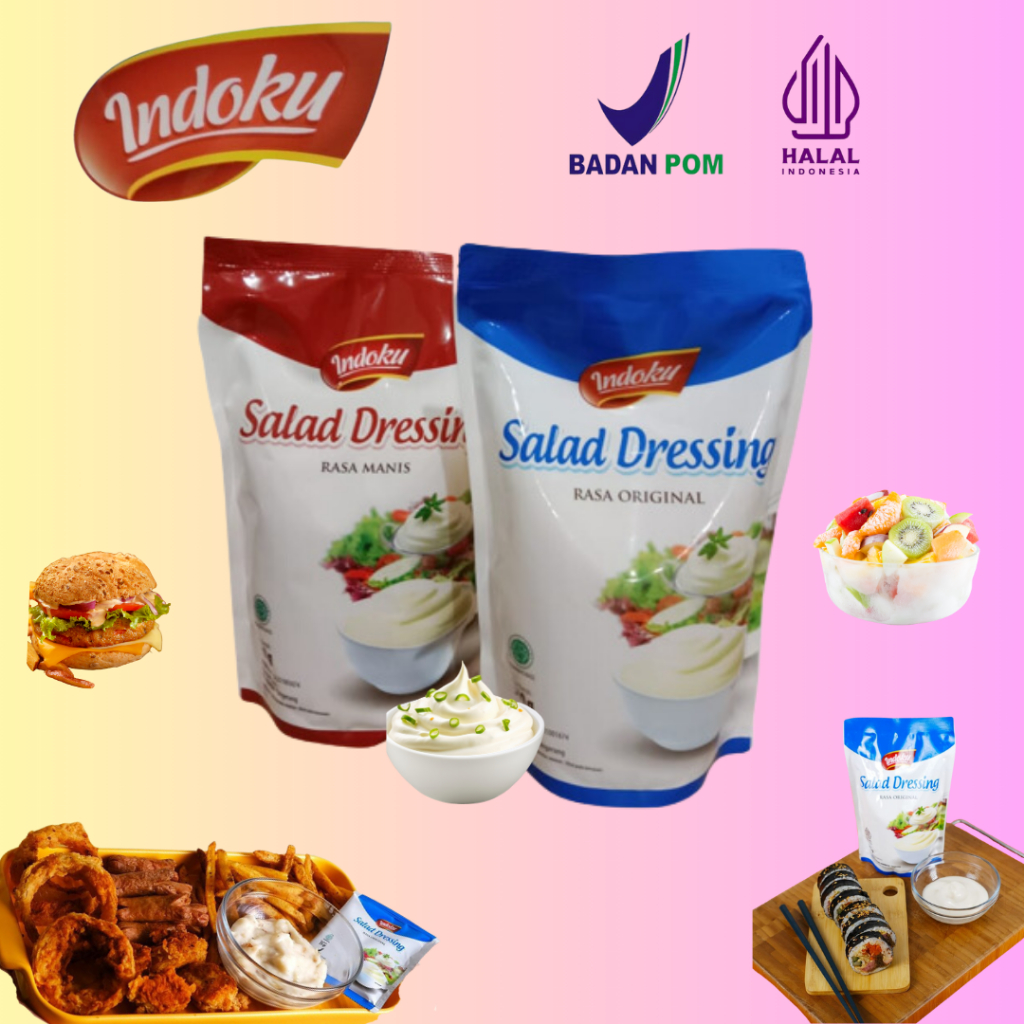 

Mayonaise Indoku (1kg) - mayonaise - dressing salad - bahankue