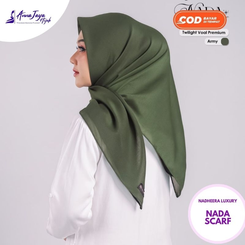 Hijab Segi Empat Twilight Voal Premium Nada Scarf 110×110cm By Alfasa Hijab