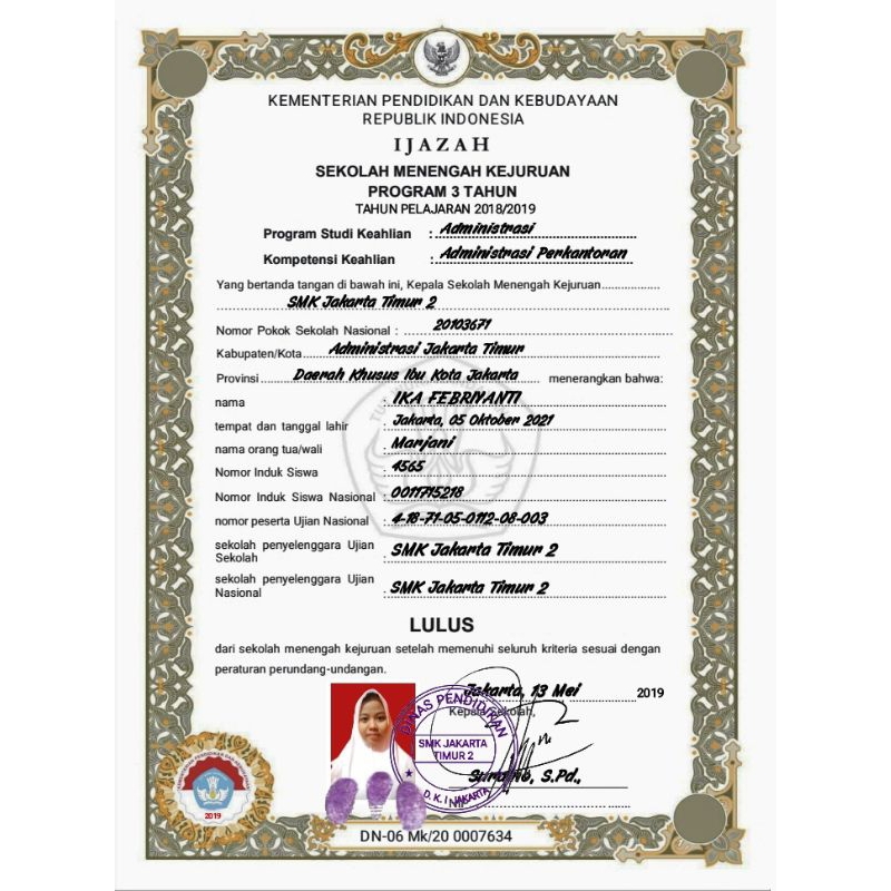 

blangko ori ESEMKA