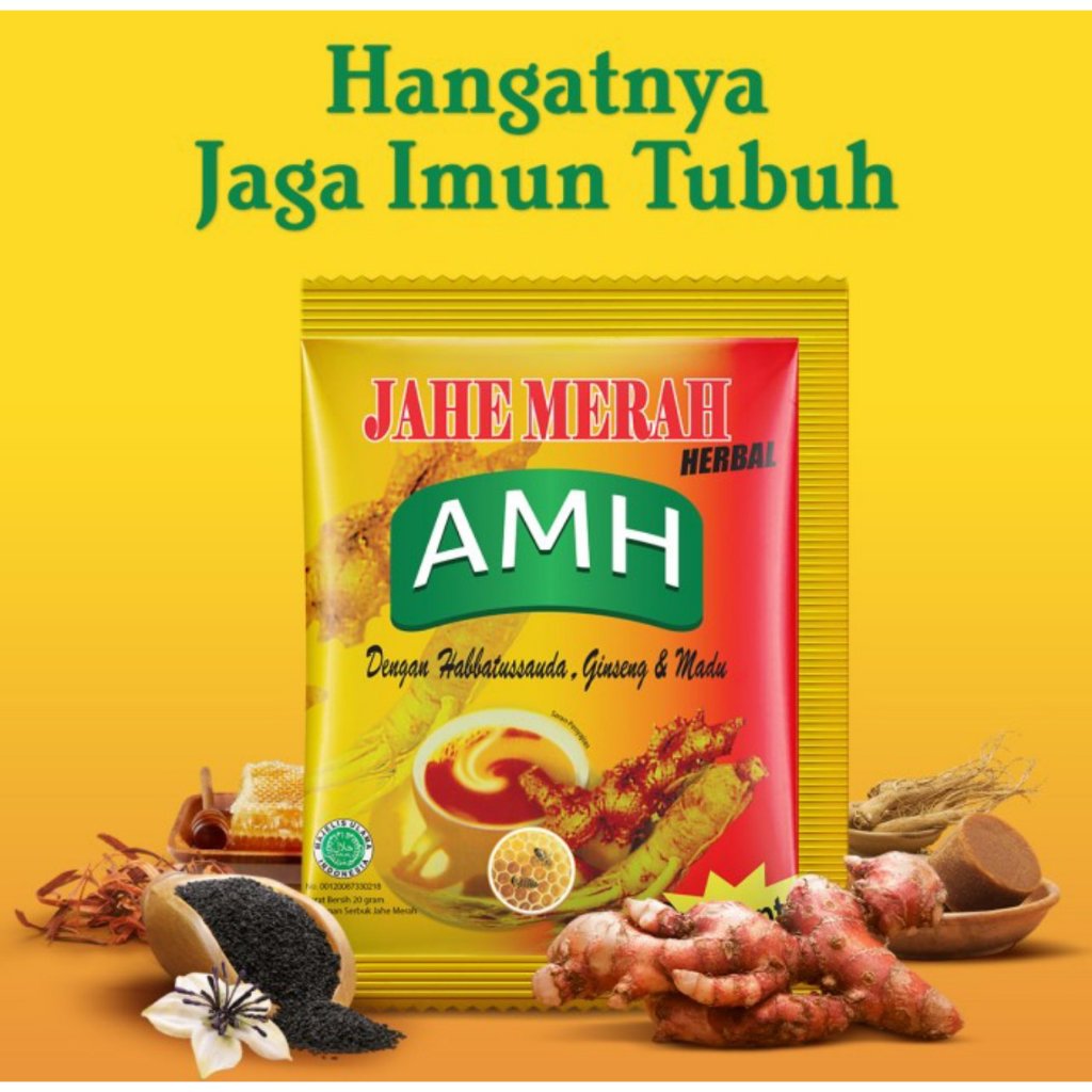 

Jahe Merah AMH 1 Renceng (10 Sachet) – Minuman Herbal Kaya Manfaat