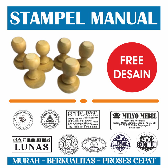 

STAMPLE MANUAL STAMPLE KAYU CUSTOM