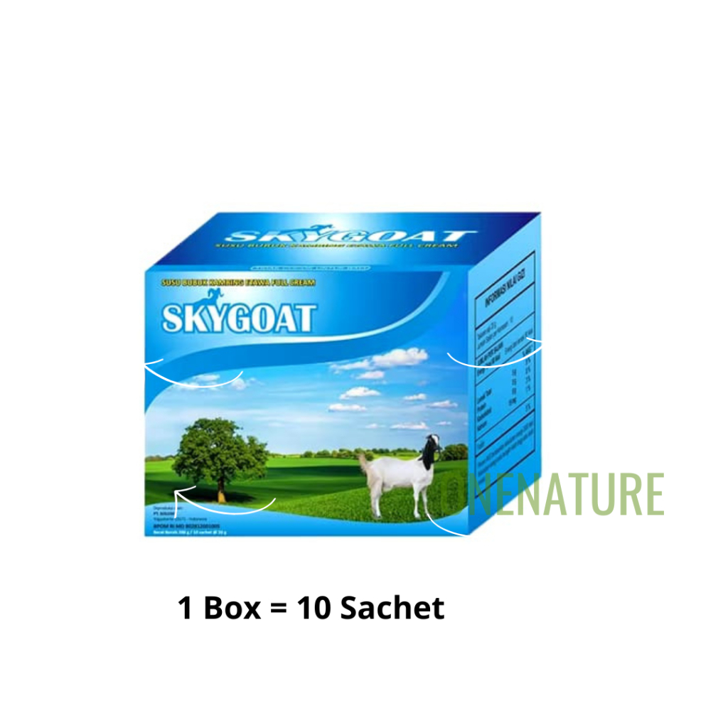 

Susu Kambing Skygoat | Susu Etawa Per Box 10 Sachet | Skygoat Original