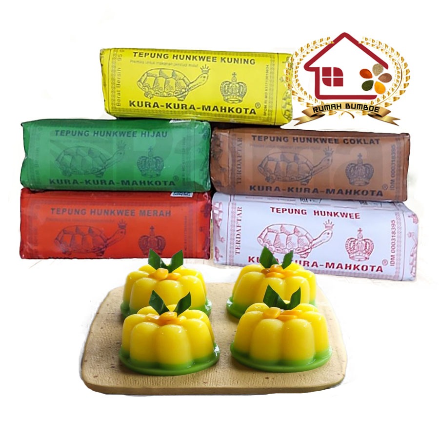 

(5 pcs x 95 gr) HONGKWE Tepung Hungkwe Merk KURA-KURA Aneka Warna Maizena