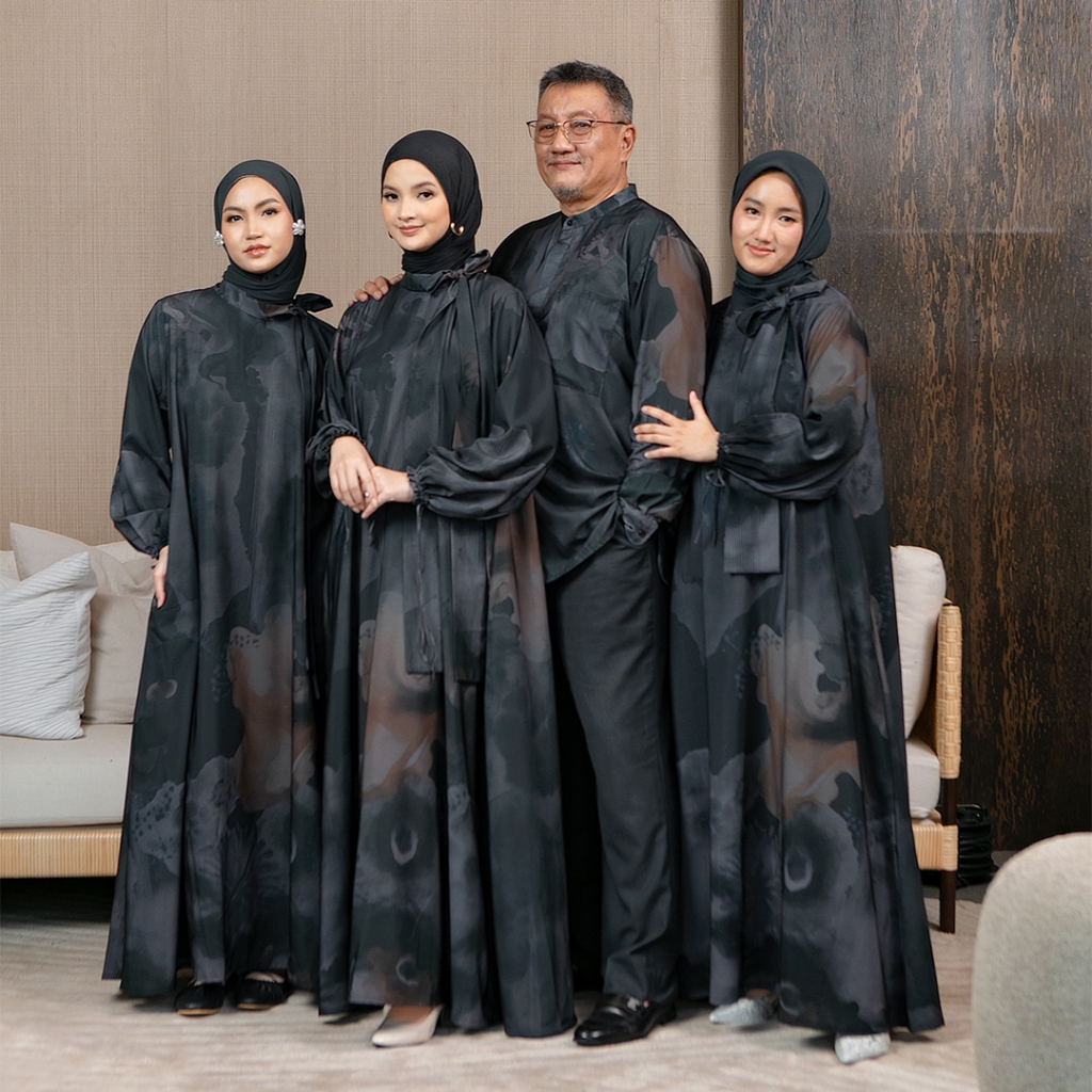 Lozy Hijab - Sefira Sarimbit Series (Family Set Dress Koko Dewasa Anak Koleksi Raya Bahan Cool Touch