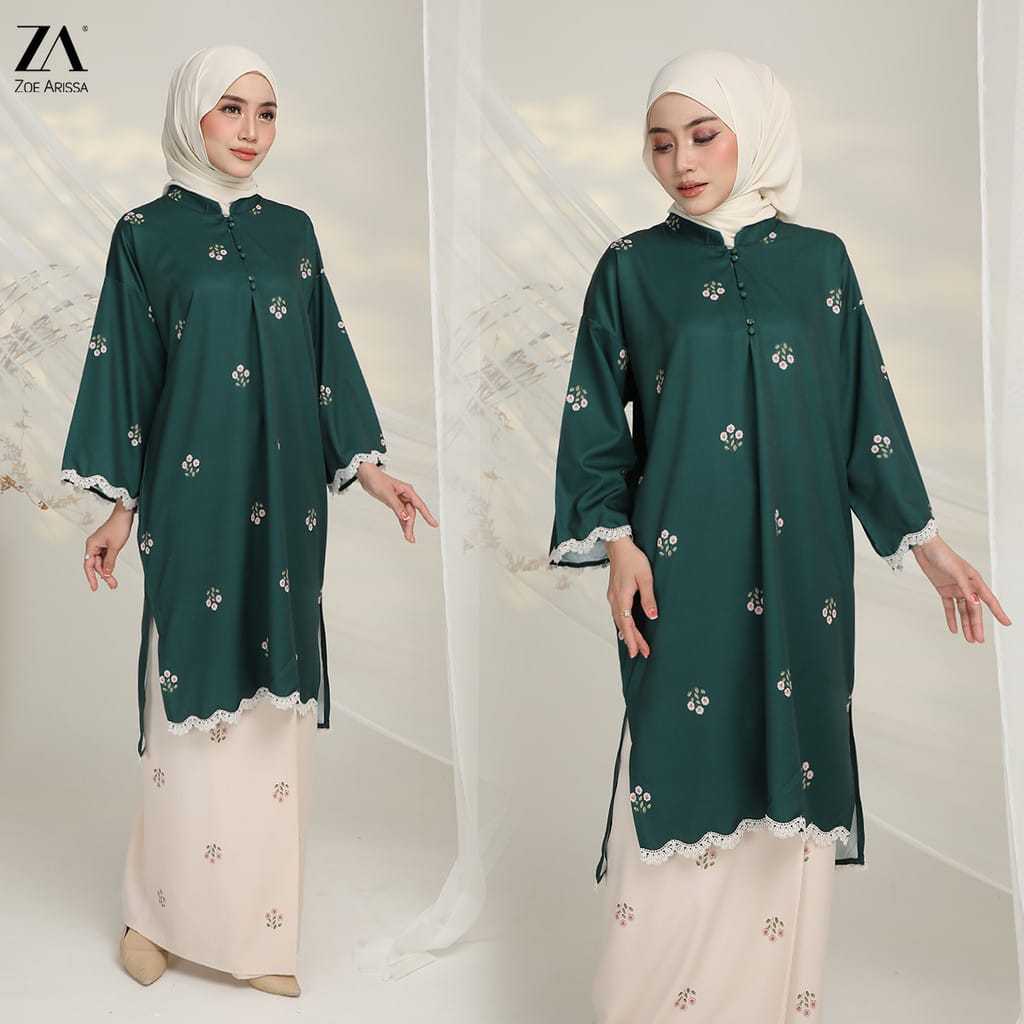 ZOE ARISSA Handini Kurung Raya 2025 Baju Kurung Moden Loose Cutting Plus Size