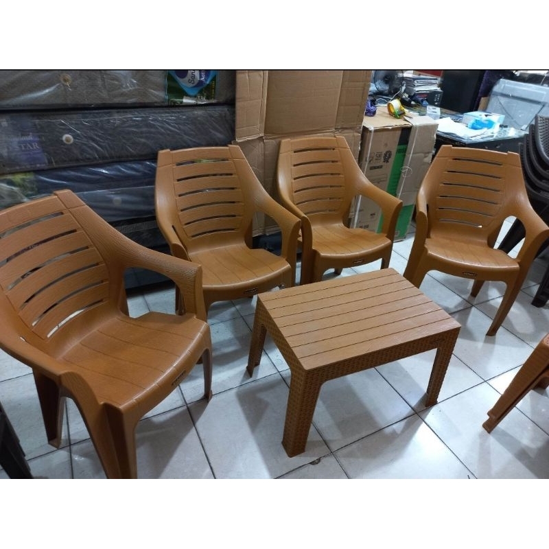 [KARGO] KURSI TAMU NAPOLLY 678, 4 KURSI dan 1 MEJA / KURSI TAMU / KURSI PLASTIK