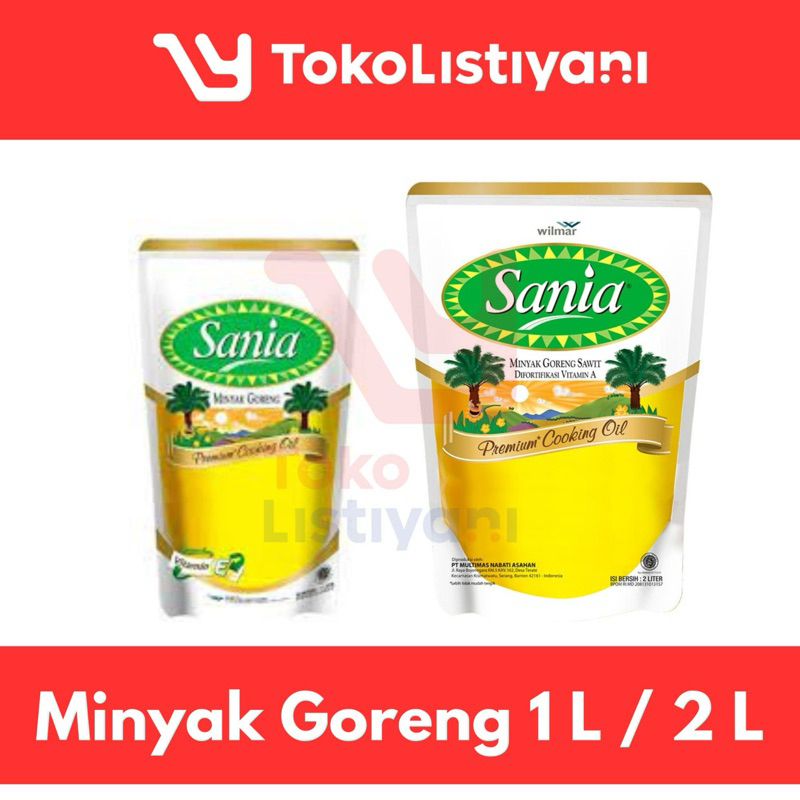 

Minyak Goreng Sania 1 Liter / 2 Liter