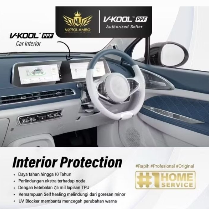 VKOOL PPF Interior Honda NBOX ~ Paket Lengkap + Doorcup VKOOL