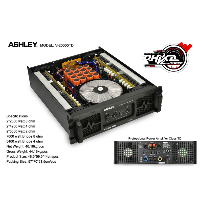 POWER ASHLEY V20000 TD BARU 2CH CLASS TD / POWER ASHLEY V20000 CLASS TD ORIGINAL / Power Ashley V 20