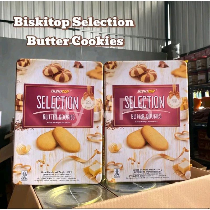

1 KALENG BUTTER COOKIES SELECTION CAMILAN RINGAN BISKUIT LEBARAN PARCEL LEBARAN