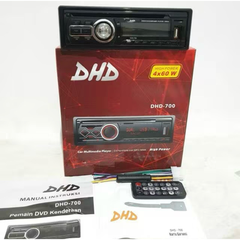 Head Unit Single Din Tape Mobil DHD 700 DVD MP4/MP3 SD USB AUX