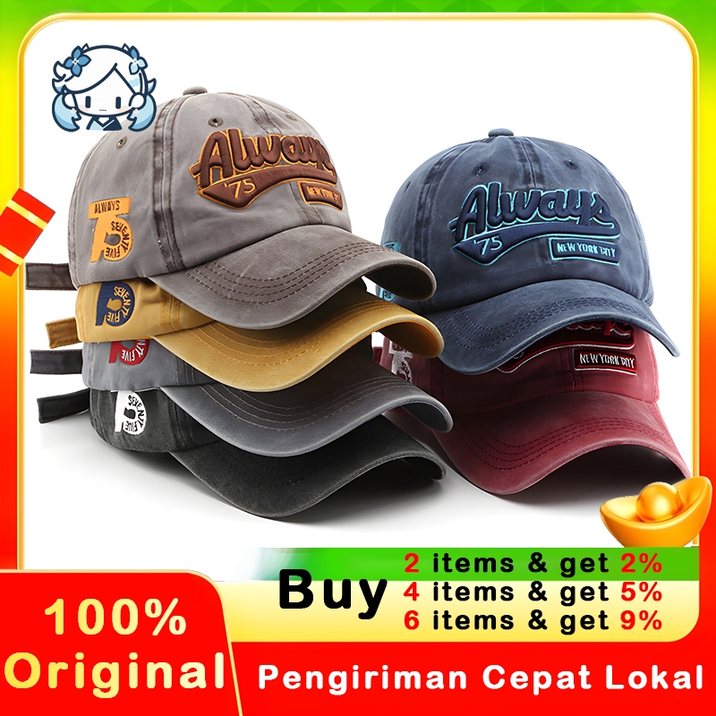 baseball retro fashionable denim untuk kkv unisex keren hat and casualmen's sun protection hat