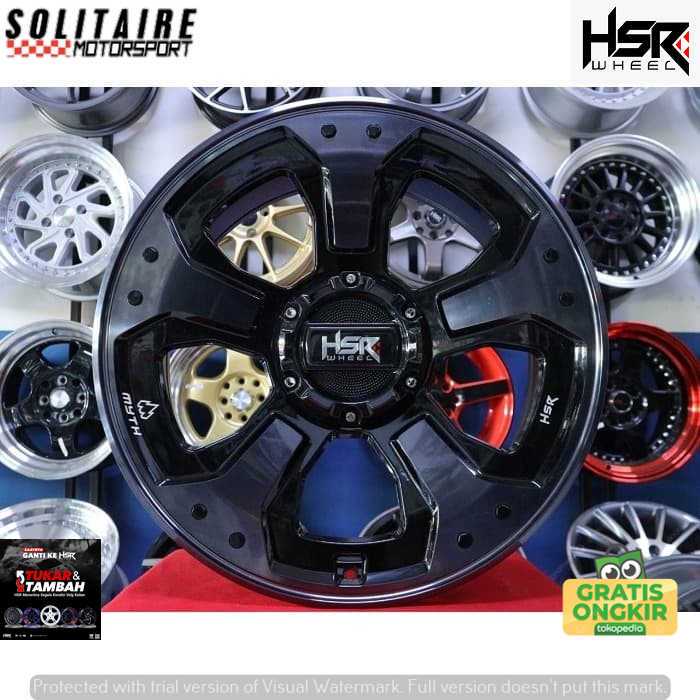 VELG MOBIL HSR RING 20 UNTUK RUBICON CRV HRV ALPHARD DLL HSR MYTH03 R20