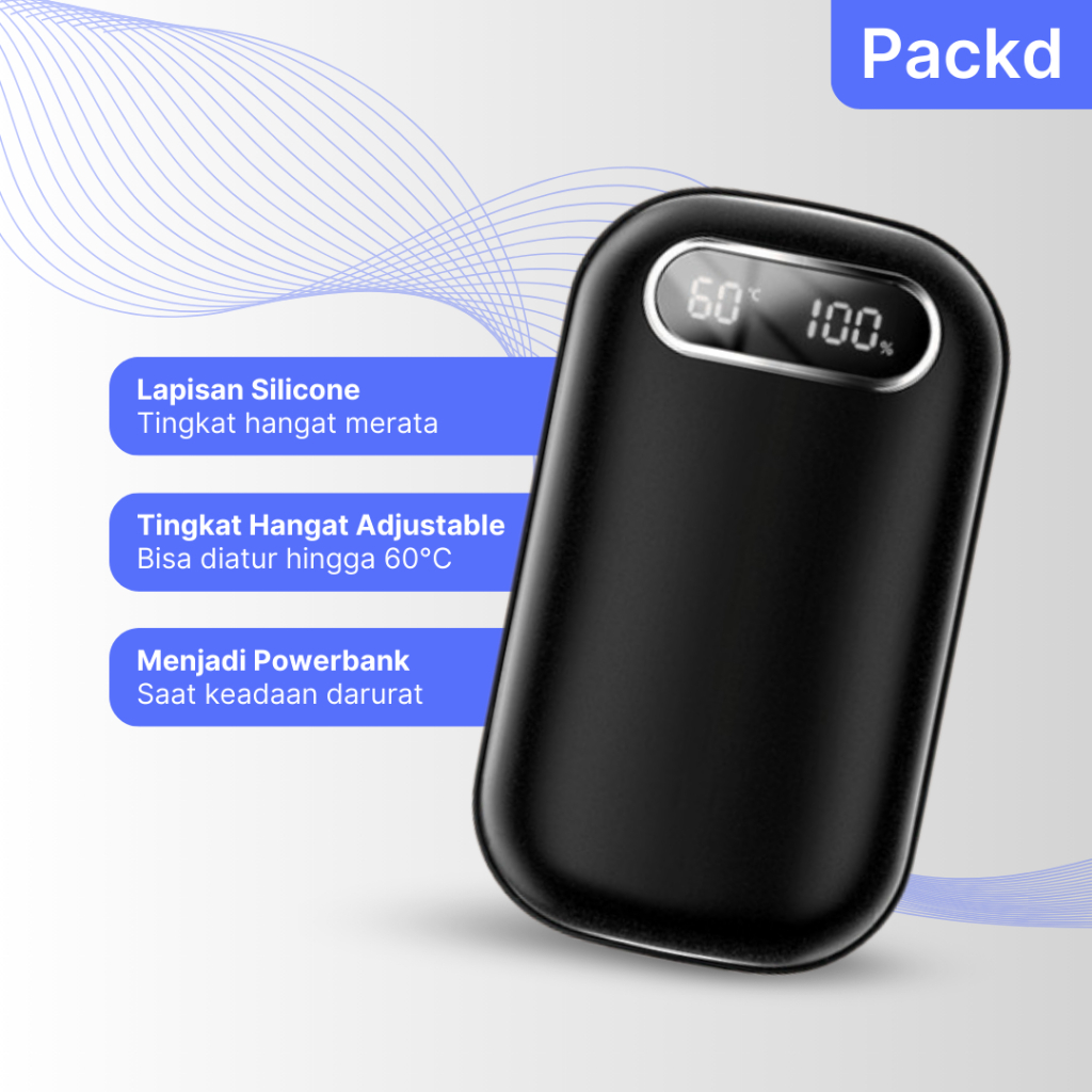 New Product Penghangat Tangan Travel Elektrik / Rechargable Portable Hand Warmer / Handwarmer