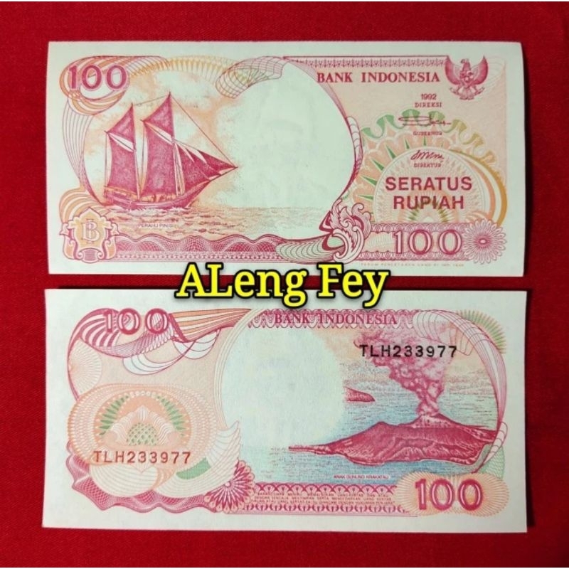 uang kuno 100 Rupiah Pinisi 1992
