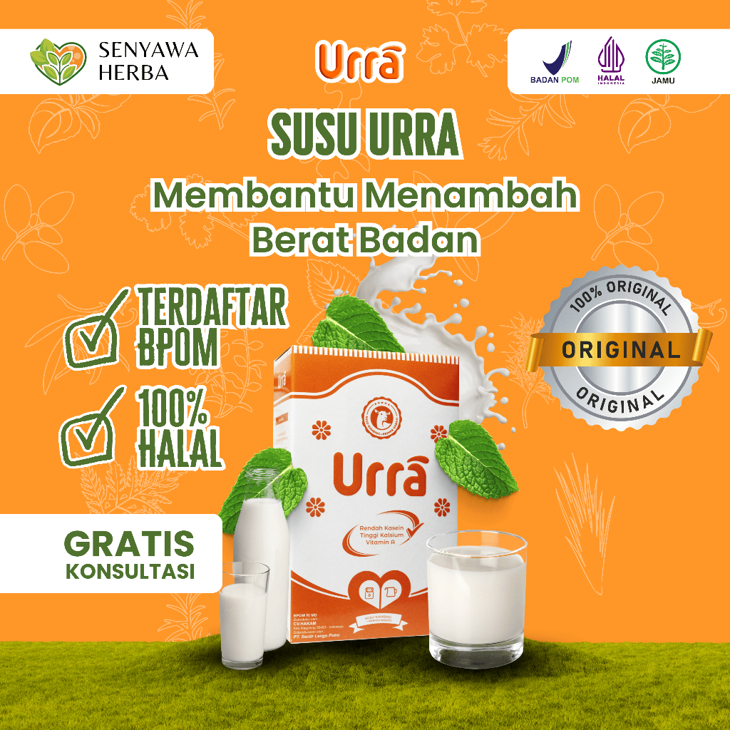 

URRA Susu Kambing Saanen Penambah Berat Badan Anak Rasa Original 200gr