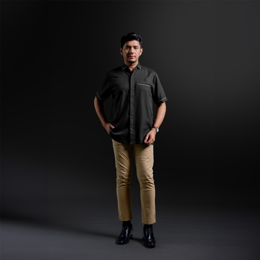 Gerai Hawa - Ghaly Kemeja Pria Lengan Pendek Baju Koko Dewasa Daily & Premium