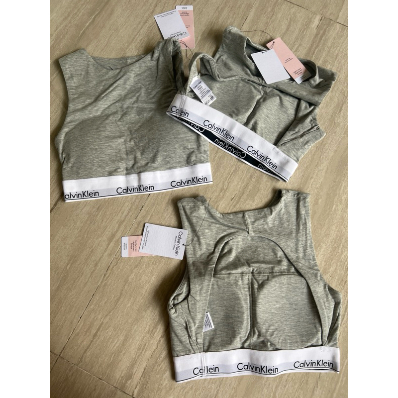 Calvin Klein CK crop top bra ada pad original size S