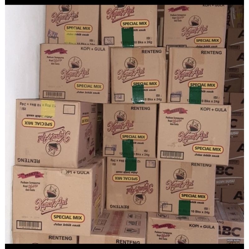 

kapal api mix 1 dus isi 12 renceng × 10 pcs