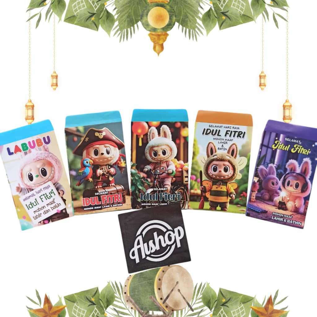 

Ampau Lebaran Labubu Medium Isi 100 lembar Campur Gambar / Amplop Lebaran Idul Fitri Angpau Lebaran Karakter Muslim Isi 100 Lembar Mix Gamba