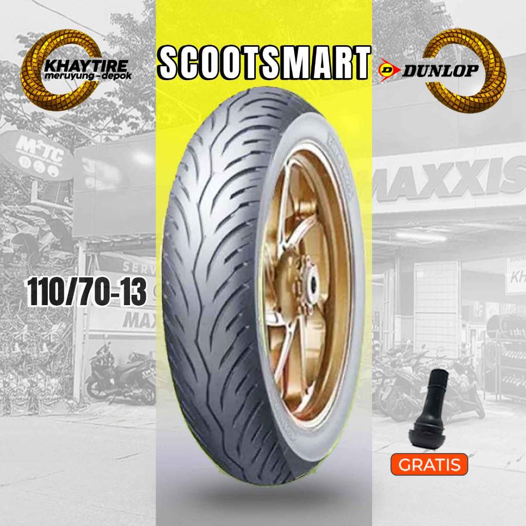 Ban Depan Motor YAMAHA NMAX DUNLOP SCOOTSMART 2 110/70 Ring 13 Tubeless