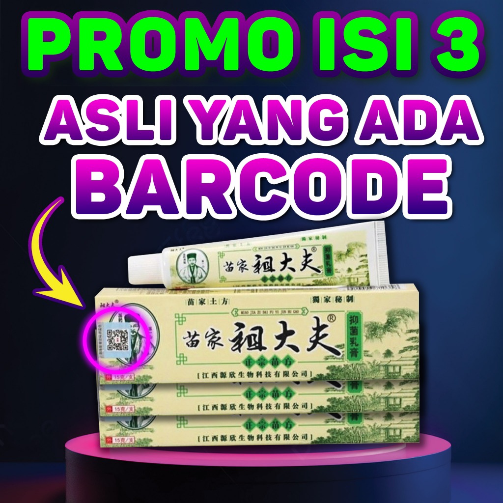 PROMO ISI 3 Zudaifu Salep Gatal Original 100% Asli Salep BL Cream BL Obat Salep Jamur Gatal Kulit Pa