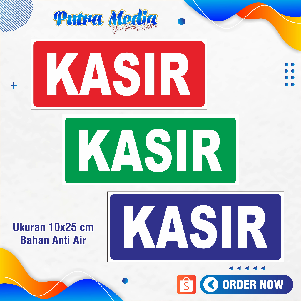 

STIKER KASIR / STIKER TEMPAT PEMBAYARAN