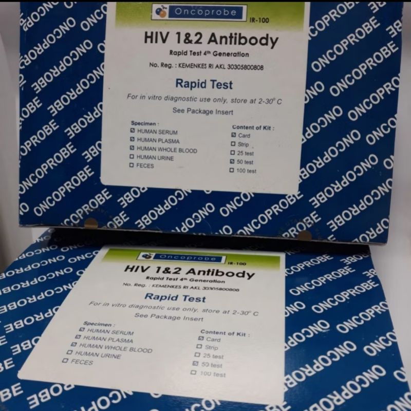 Hiv Test Oncoprobe Casset isi 50 Test