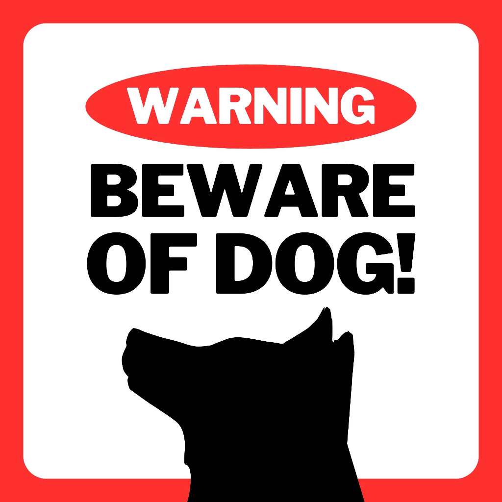 

Stiker Awas Ada Anjing / Beware of Dog! | Wingsprint