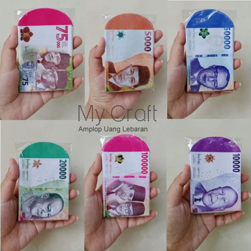 

MyCraft Amplop Uang Lebaran motif uang